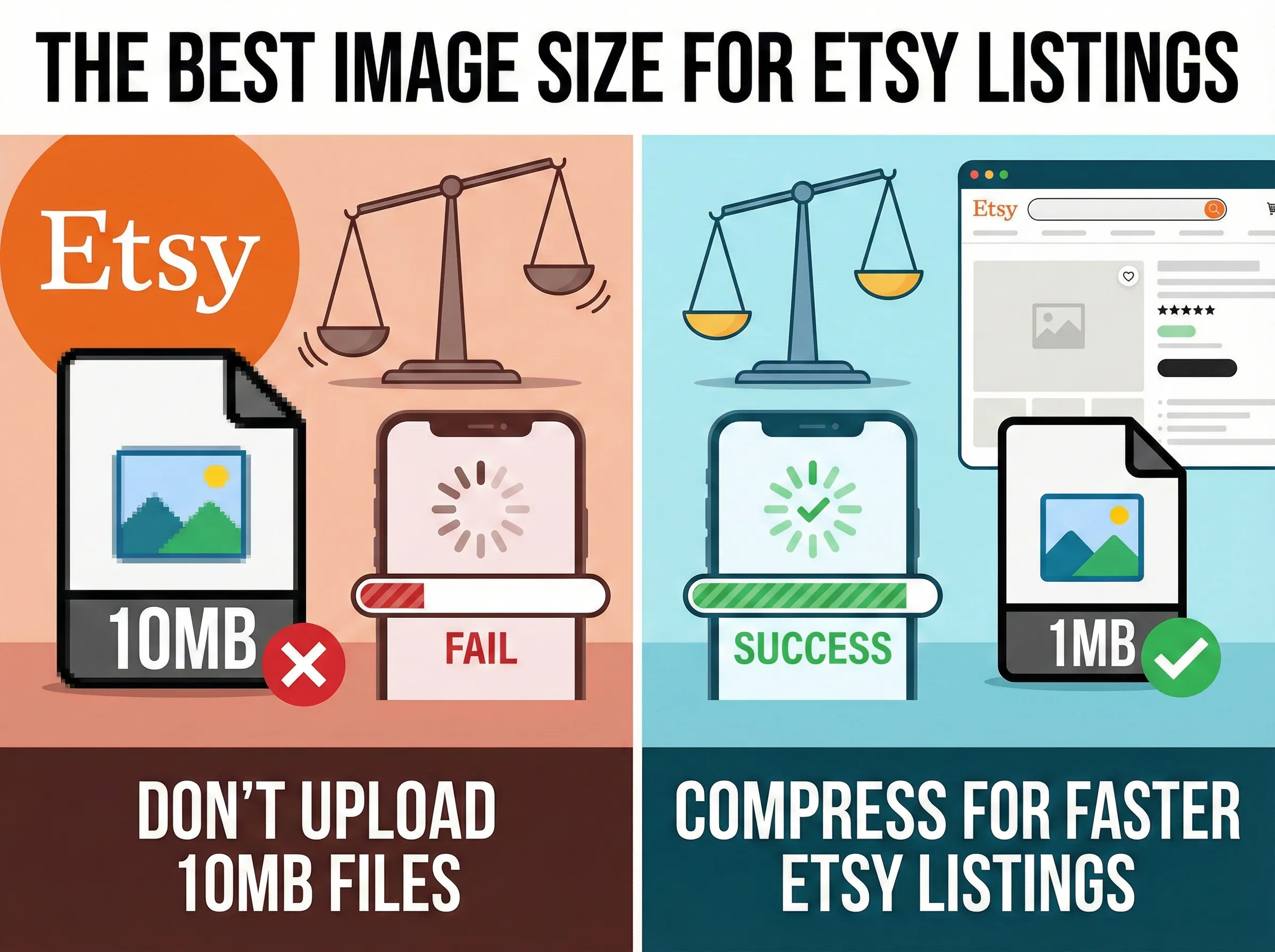 Etsy listing image optimization guide